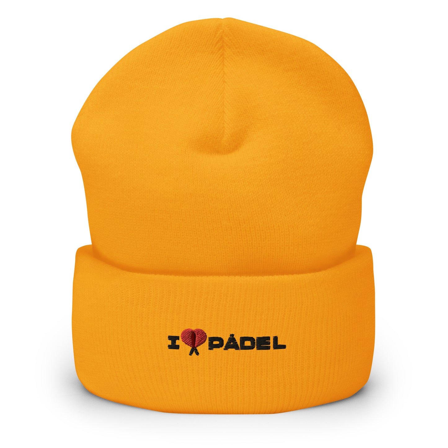 PAML20-Gorro Invierno I LOVE PÁDEL Bordado - Blanco/Rosa/Verde/Amarillo