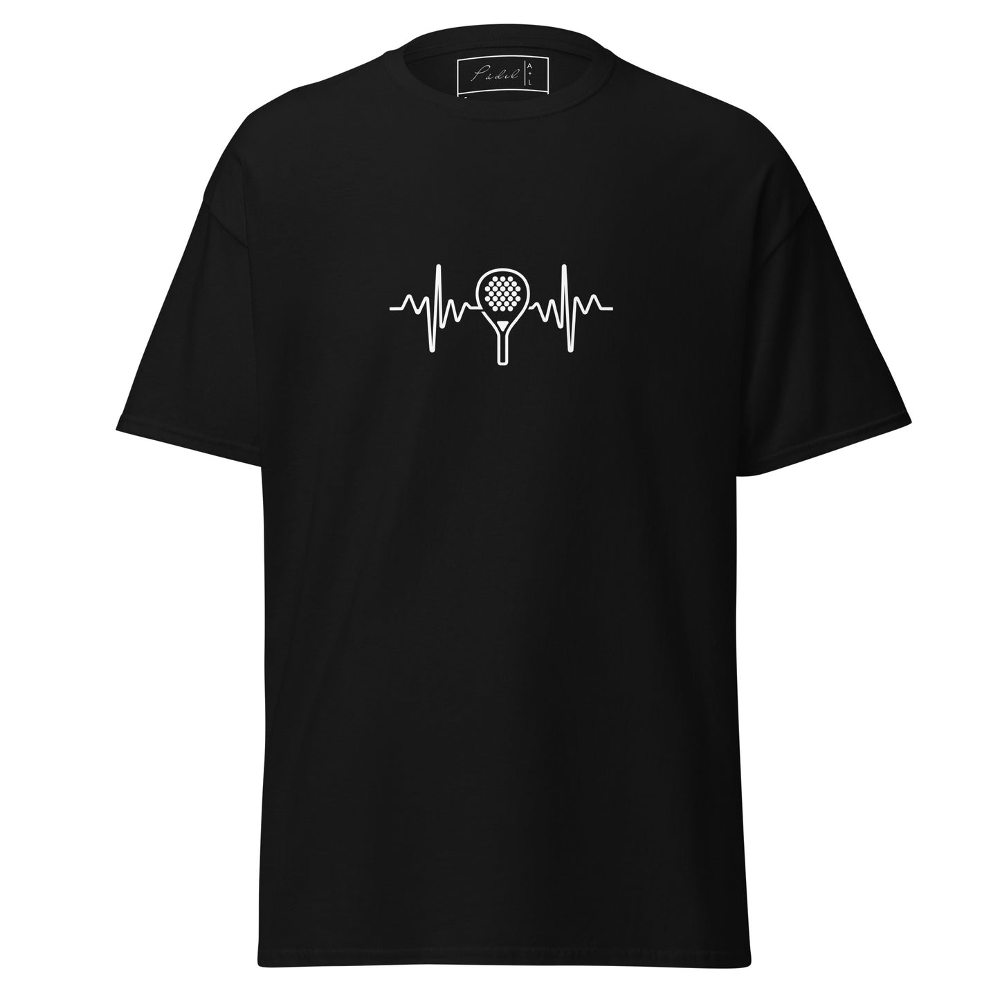 PAML191-Camiseta Negra Corta Hombre Cardio Pala Sublimación