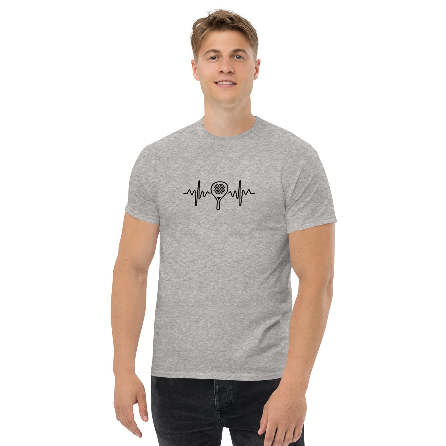 PAML192-Camiseta Gris Corta Hombre Cardio Pala Sublimación
